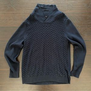 Banana Republic Gorgeous Navy Cowl Neck Sweater